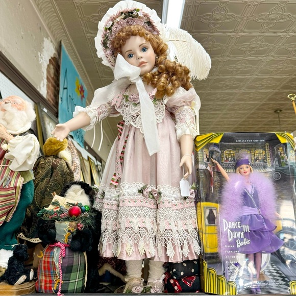 Vintage Other - Beautiful Vintage Signed Limited Edition Tall Porcelain Victorian Doll